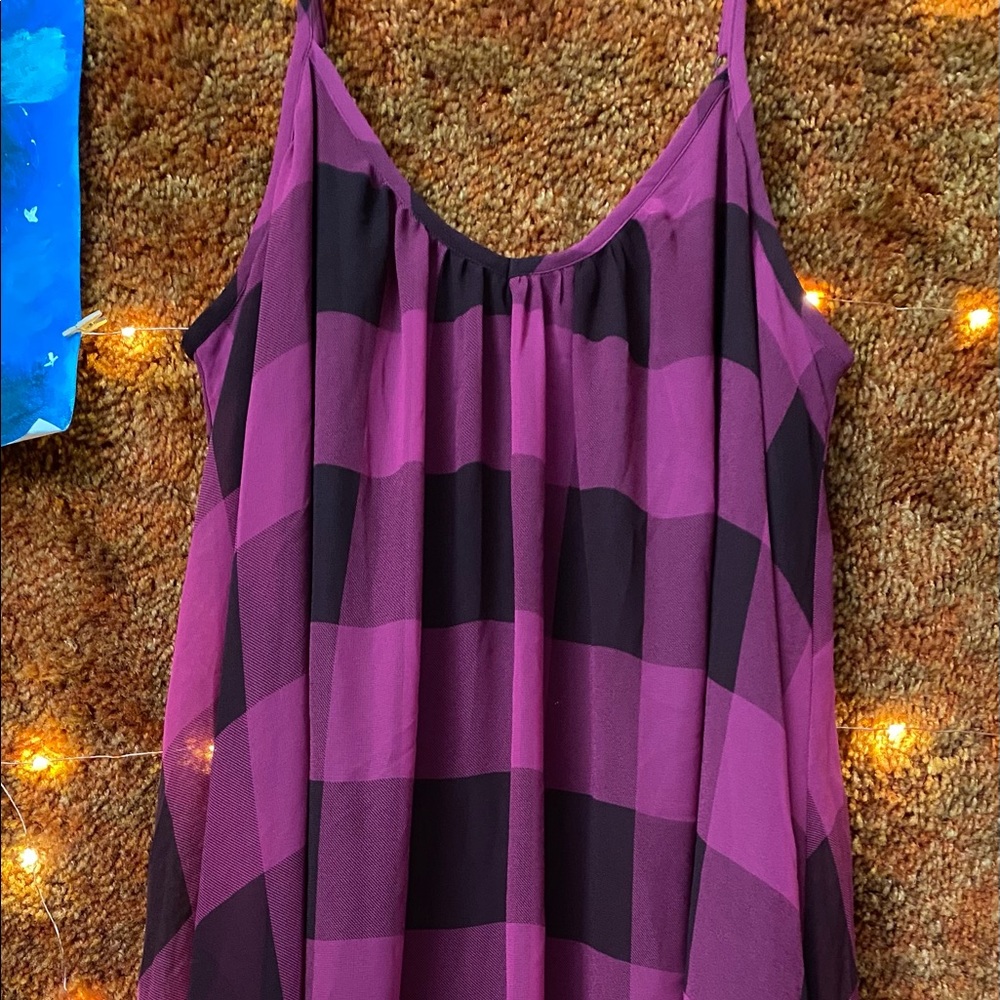 Purple pails slip dress